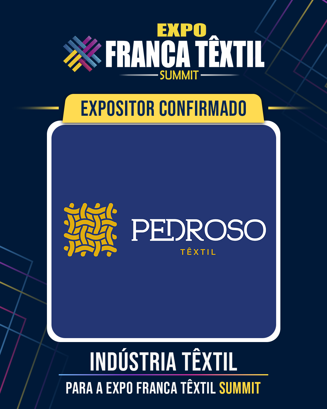 Expositor confirmado PEDROSO TÊXTIL